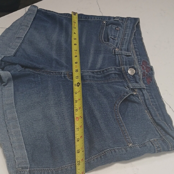 Women's Blue Denim Shorts - Picture 12 of 13